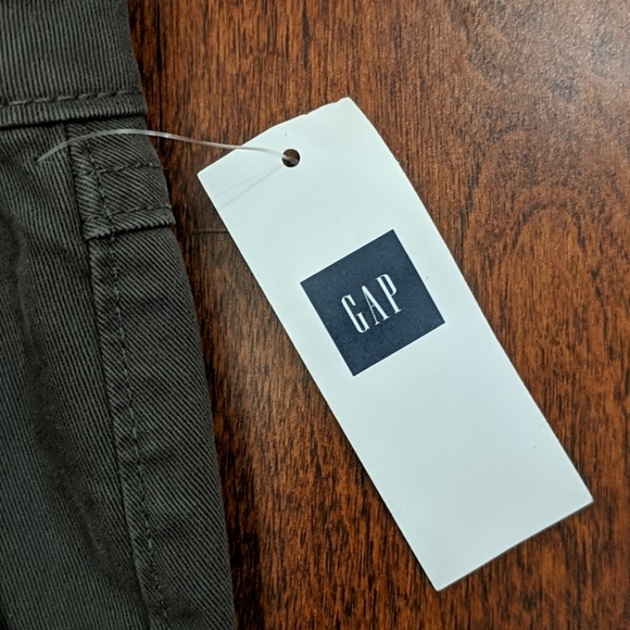 NWT GAP Zipper Stretch Miniskirt in Olive Green - Picture 3 of 7